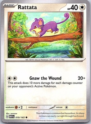 SV: Scarlet & Violet 151 #019/165 Rattata Base