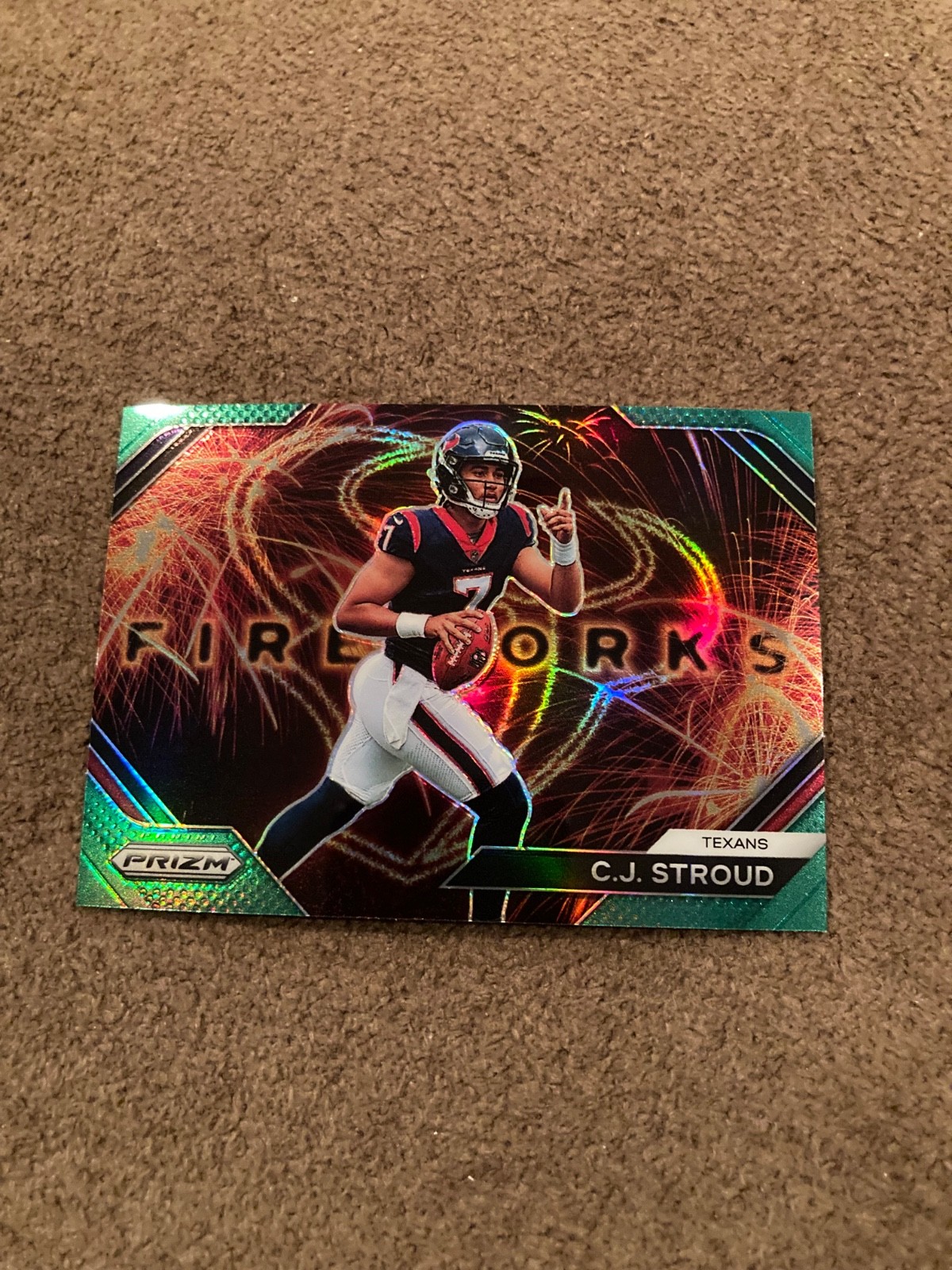 C.J. Stroud 2023 Prizm Fireworks Rookie Green #F-10
