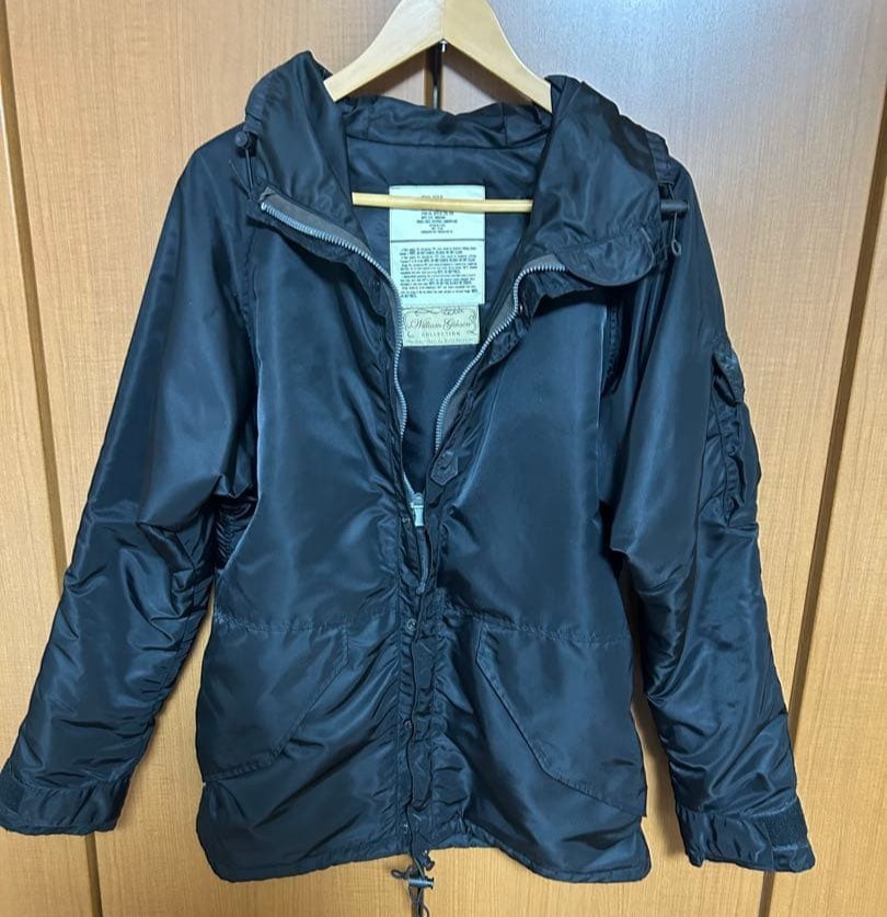 BUZZ RICKSON'S William Gibson Hood Jacket Blouson Men Size M black w/tag