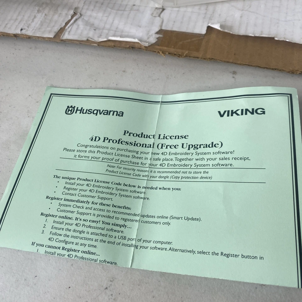 Software de bordado de actualización gratuita Viking Husqvarna 4D PROFESIONAL de colección Foto 4 de 4