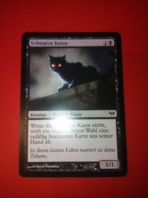 MTG-MAGIC THE GATHERING Schwarze Katze 2012 Deutsch 54/158