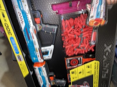 X-Shot Pro Fury-X Dart Blaster Set w/ Foam Darts & Targets MPN