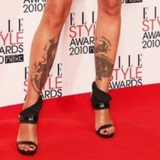 Camilla Skovgaard Black Leather Stilettos Buckled Ankle Wrap Sawtooth NWOT! 38