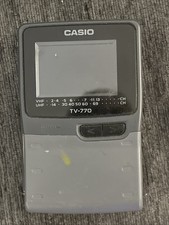 Vintage Casio TV-770B Battery Operated Handheld Mini TV Crystal Vision - Works