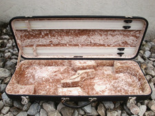 JAEGER Leder Doppelkasten Doppelkoffer für 2 Geigen - TOP