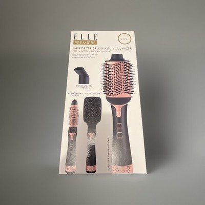 ELLE Premiere 4-in-1 Blower Brush - Black