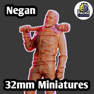Negan the Walking Dead Sammelfigur 32mm - VaultZ Miniatures