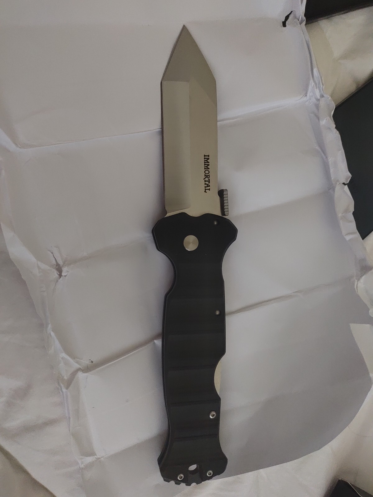 Cold Steel Immortal Black CTS Xhp Alloy Steel G-10 Handle