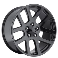 24x10" Dodge Ram SRT10 Wheels FR 60 Gloss Black OEM Replica Rims (S03)