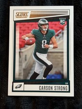 2022 Panini Score Football Carson Strong Rookie Card No. 309 Eagles NFL Trading