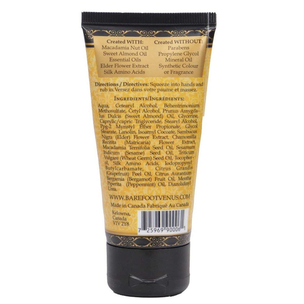Barefoot Venus Mustard Bath Macadamia Oil Moisturizing Hand Cream 1.7oz