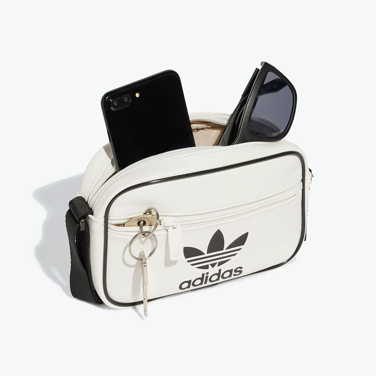 ◆adidas◆ Adicolor Classic Mini Airliner Bag JI9445 New Adidas Original ADICOLOR MINI AIRLINER BAG CLOUD WHITE