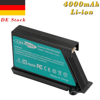 CREABEST 14,4V 4,0AH Li-ion Akku Für LG Hom-Bot VR6270LVMB VR64604LV VR5942L VR64702LVMP