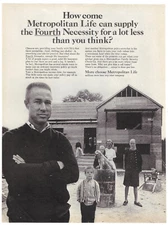 Metropolitan Life Insurance Print Ad Vintage Advertisement Insurance Ad 1964
