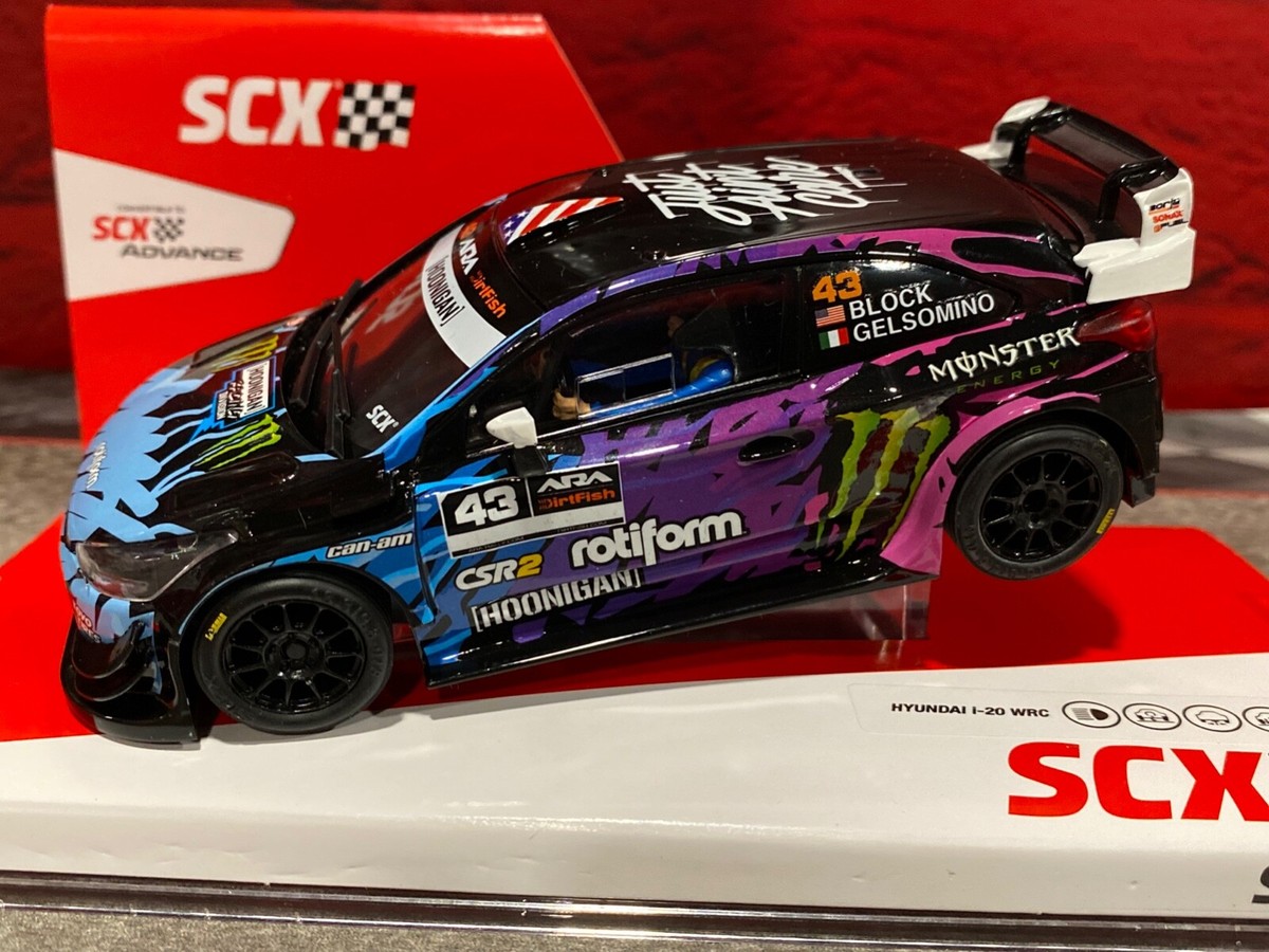 SCX 1/32 Scale Analog - Hyundai i-20 WRC - Ken Block w