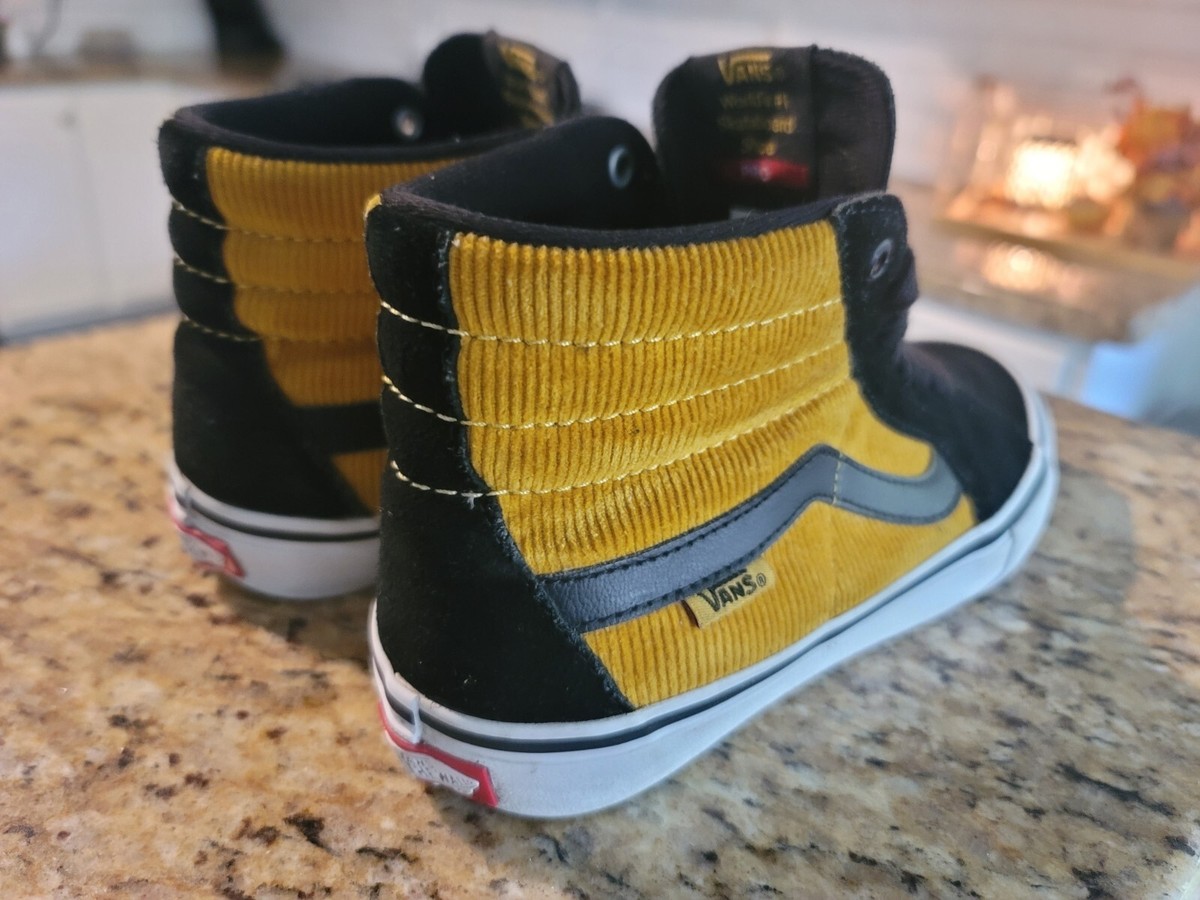 >Ⓜ️SK8-HI PRO CORDUROY YOLK (YELLOW) BLACK CANVAS ULTRA CUSH HD BRAND NEW VANS Vans Pro Classics Men main image 3
