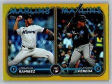 2024 Topps Gold Foil Rookie #US185 Emmanuel Ramirez Johnny Pereda Miami Marlins