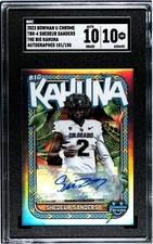 2023 Bowman U Chrome Shedeur Sanders The Big Kahuna #TBK-4 Auto /150 SGC 10/10