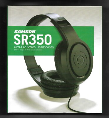 NEW Samson SR350 Over-Ear Stereo Headphones (Black)