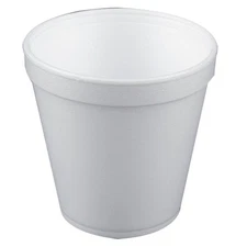 Dart Foam Extra Squart Bowl Round Food Container White, 12 oz. | 500/Case