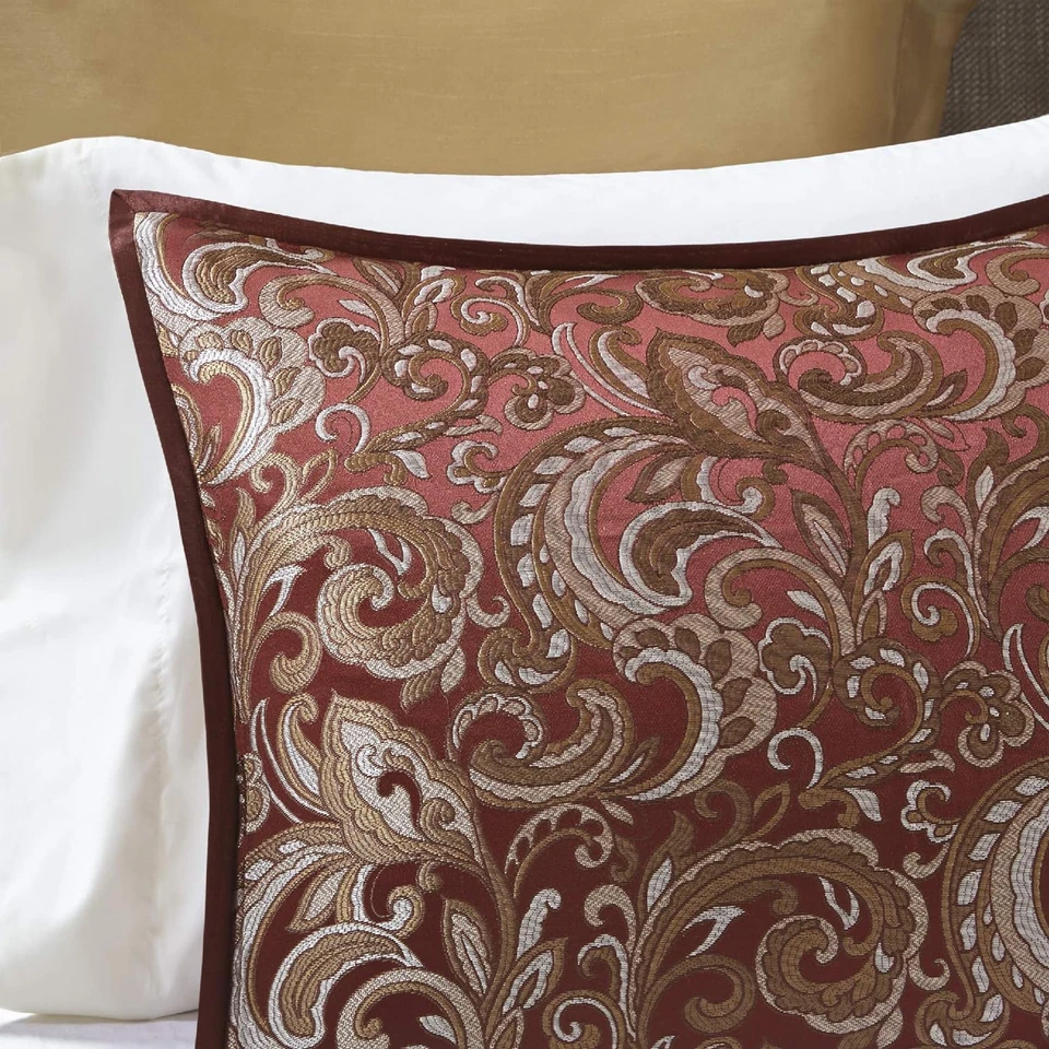 Edredón Essentials Brystol 24 piezas habitación en una bolsa imitación seda jacquard cachemira D Foto 3 de 4