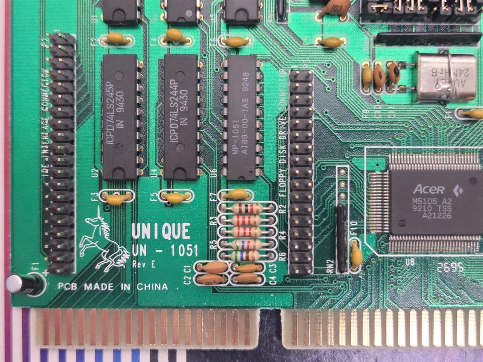 Unique UN-1051 IDE-FDD Controller I/O Card , ISA - Image 4 of 4