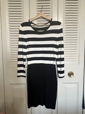 Ali & Jay Striped Sweater Dress. Black / White Size M New With Tag