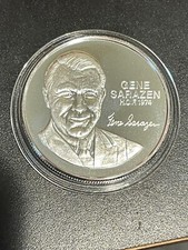 Gene Sarazen 1 oz silver PGA Tour Partners Club Collection World Golf Coin #1 85.00 per troy oz