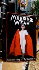 OLD Munsingwear Porcelain Sign. look at my other neon signs & clock. clothing