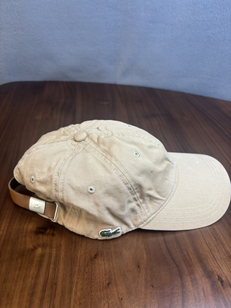 【ストリート好き必見】Lacoste Classic Point Logo Adjust Cap Lacoste Hat Cap Side Croc Logo Adjustable Strapback One Size