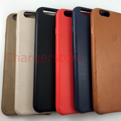 Original Apple Leather Case for iPhone 6 6S BLACK/RED/Midnight