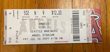 (1) LA Angels vs Seattle Mariners 7/16/21 Ticket Stub Section 502 Row N 