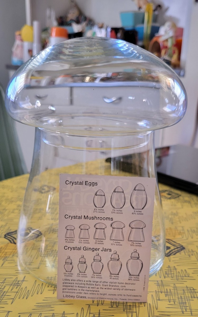 Libbey CRYSTAL MUSHROOMS リビー ガラスキャニスター 【公式通販】