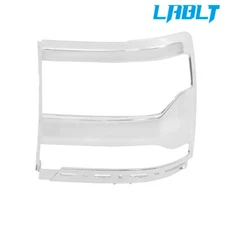LABLT Left Chrome Headlight Trim Bezel Cover For 2016-2018 Chevy Silverado 1500