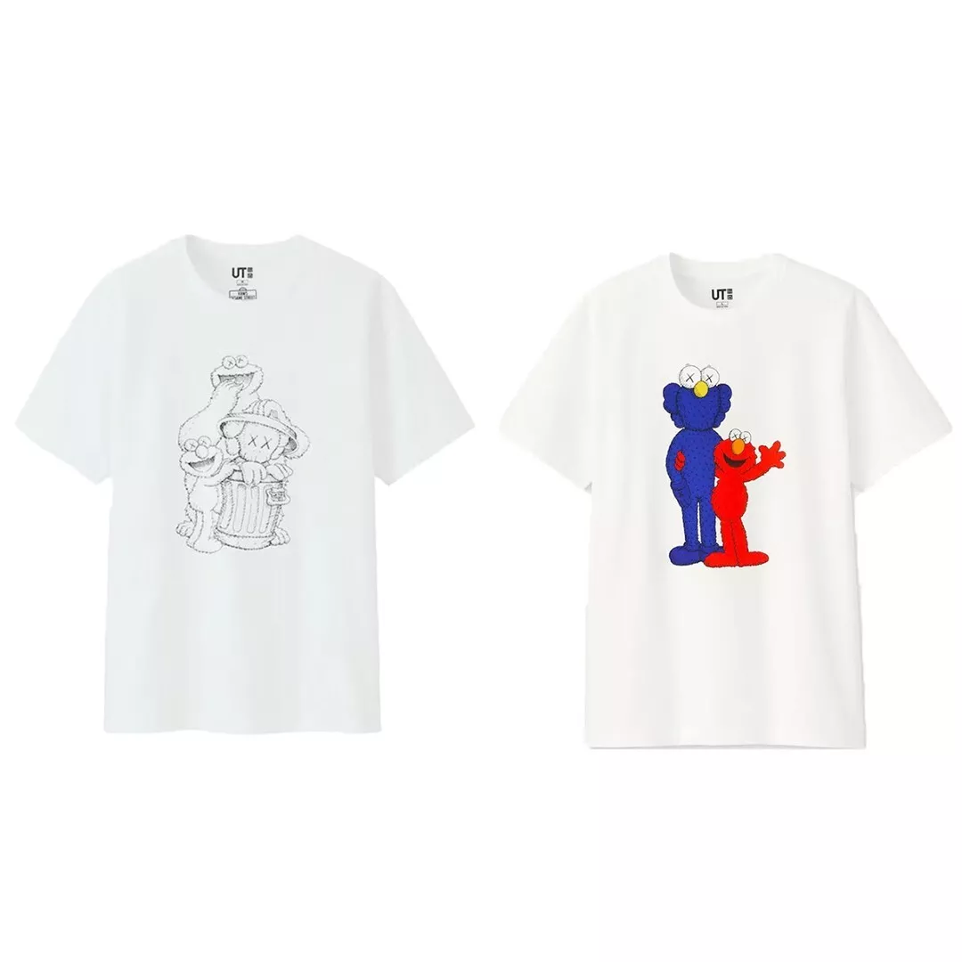 2 KAWS x Uniqlo x Sesame Street T-Shirts Takashi Murakami Supreme Kith Bape