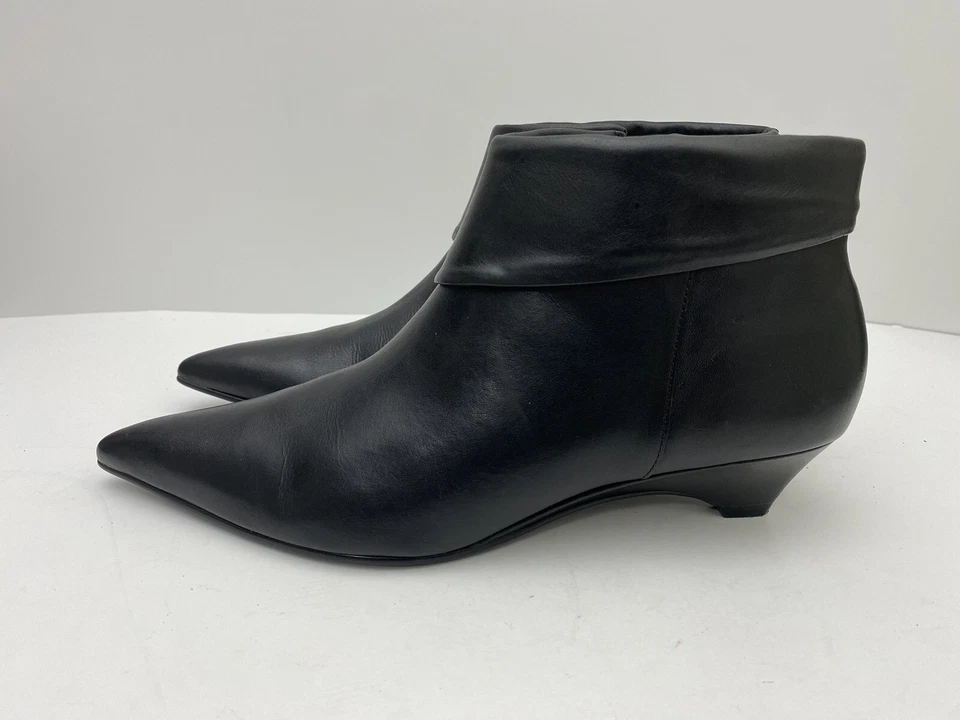 Luichiny Womens Ankle High Leather Boots Black Size 6M - Image 2 of 4