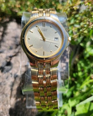Citizen 5510-K11529 CK Gold Tone Quartz 35mm Men's Watch NEW