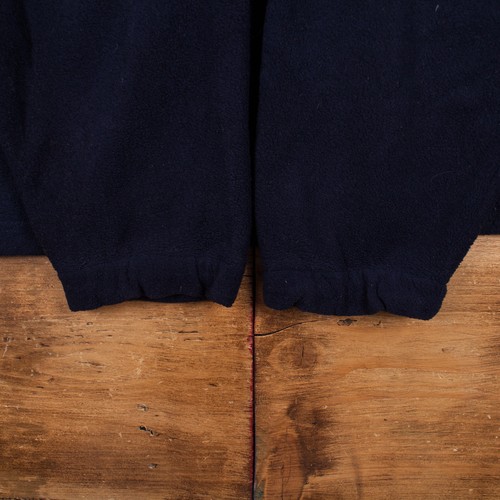 Vintage Perry Ellis Outdoor Jacket XL Spell out Fleece Blue Zip - Picture 6 of 6