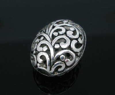 10Pcs Tibetan Silver Round Metal Carved Flower Hollow Spacer Bead Jewellry F2999 10Pcs Tibetan Silver Round Metal Carved Flower Hollow Spacer Bead Jewellry F2999