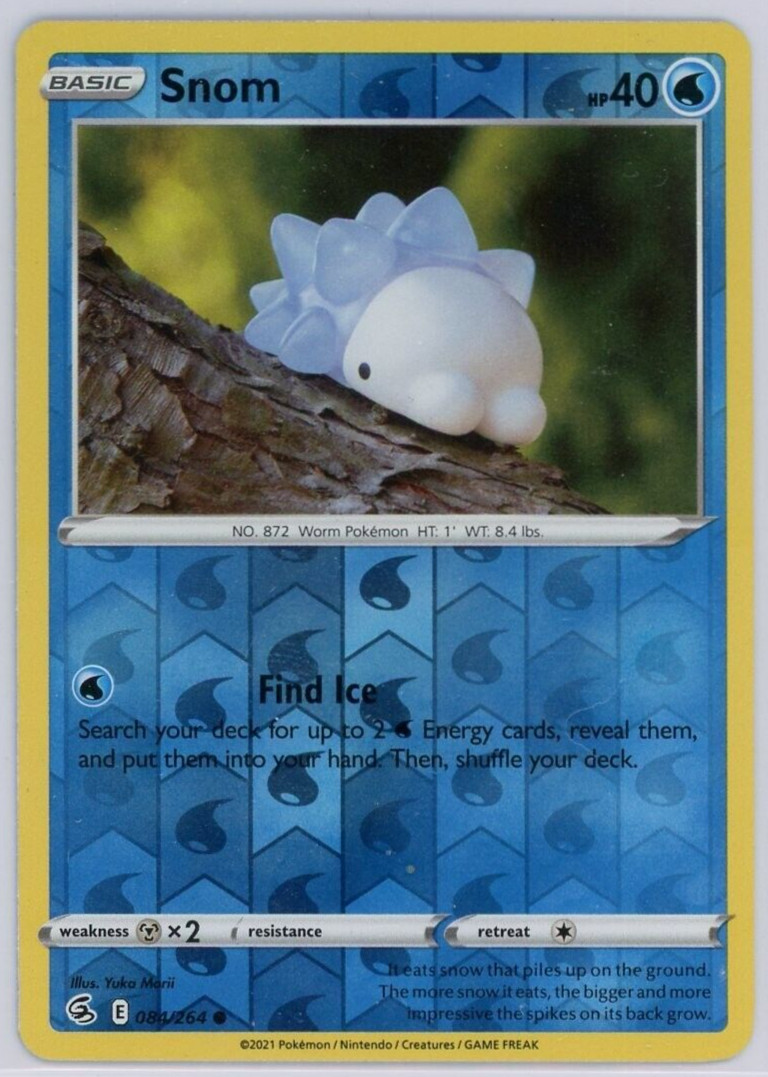 Pokemon TCG Snom Fusion Strike 084/264 Reverse Holo Common