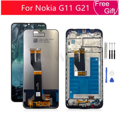For Nokia G11 G21 LCD Screen Digitizer Full Assembly Replacement with Frame