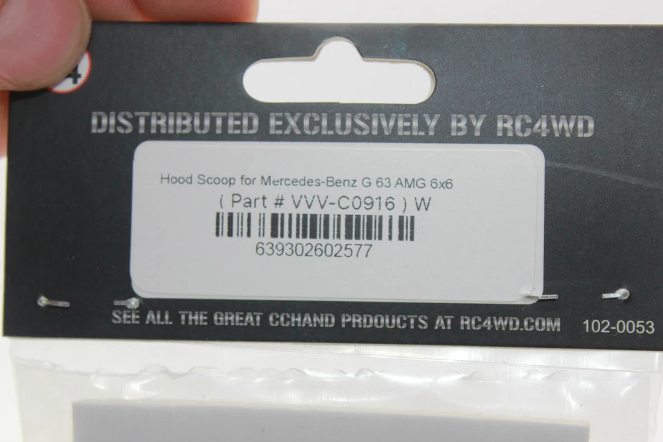 RC4WD RC4VVVC0916 Hood Scoop G 63 AMG 6x6 Mercedes Benz G 500 for Traxxas NEW - Image 4 of 4