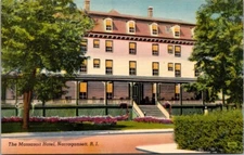 The Massasoit Hotel, Narragansett, Rhode Island RI, Exterior Vintage Postcard