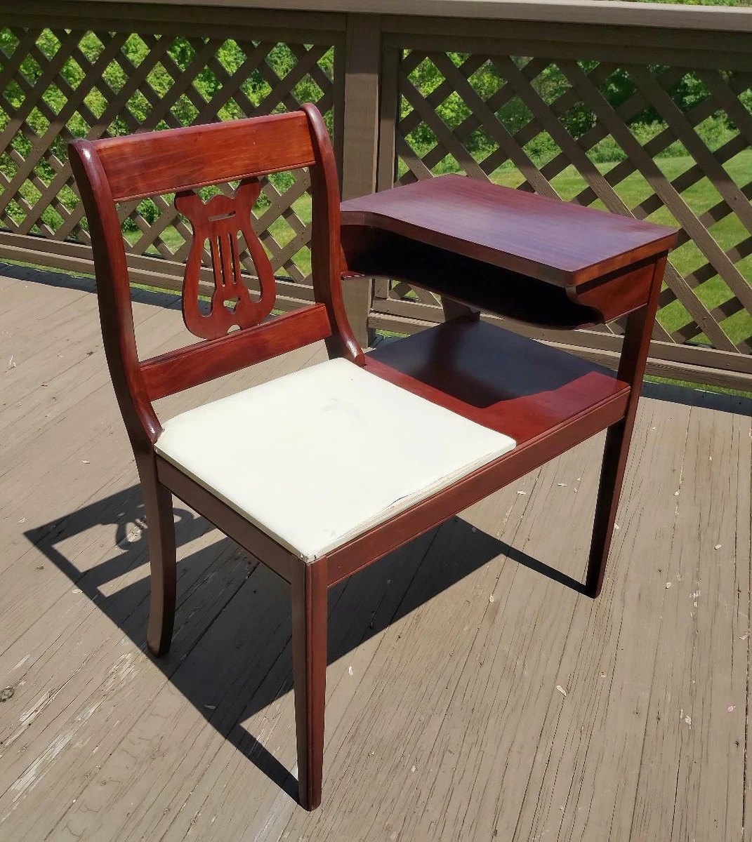 1940 telephone table with seat outlet