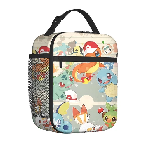 Pikachu Pokemon Insulated Lunch Bag School Picnic Snack Lunchbox Travel Box Gift - Picture 49 of 69