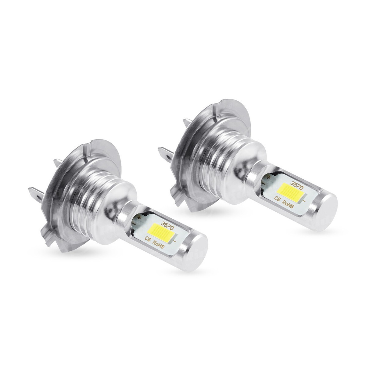 4PCS Mini H7 + H7 Combo LED Headlight Bulbs High Low Beam