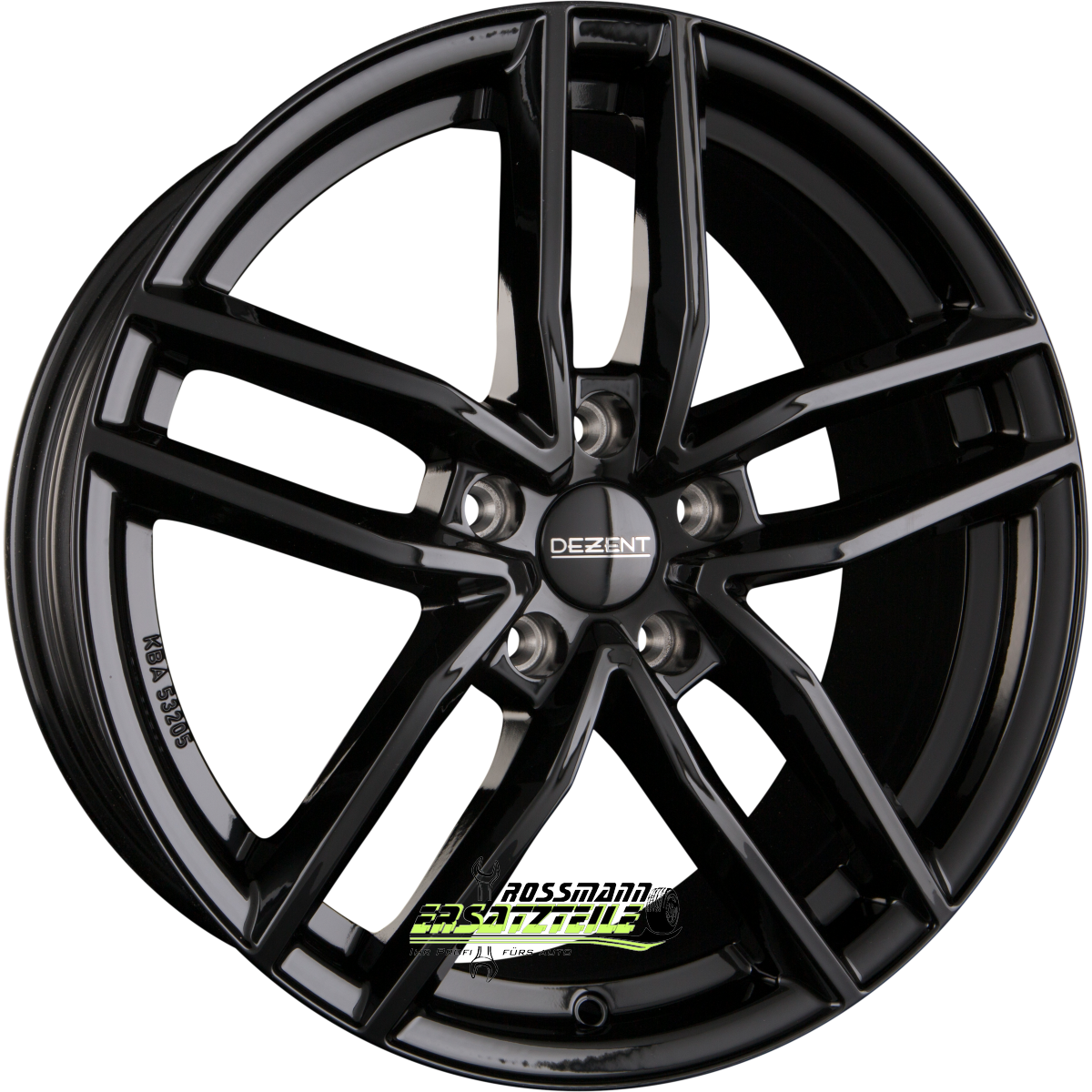 Dezent TR black 7x17 ET40 - LK5/112 ML57.1 Felge Alu 4026569456177  