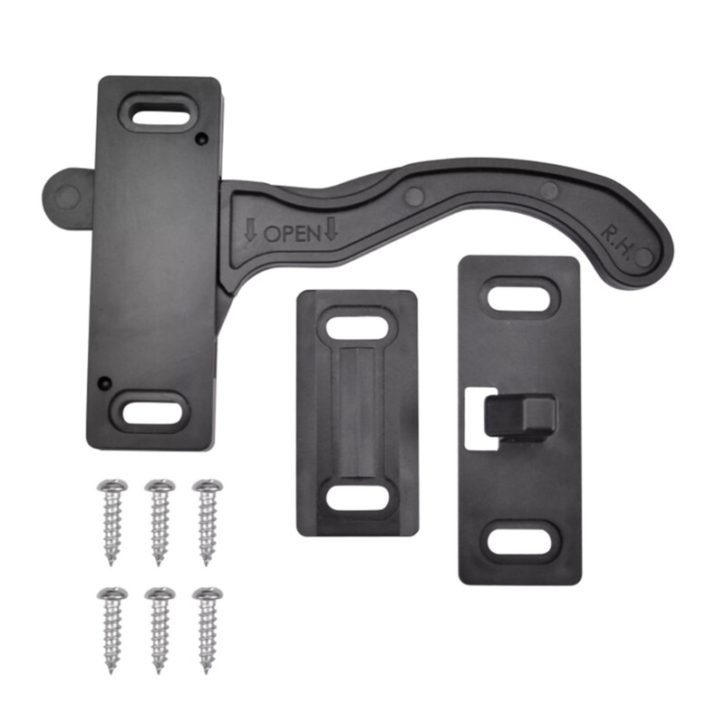 RVs Screen Door Latch Entry Door Hardware with Screw Right Hand Handle for RVs