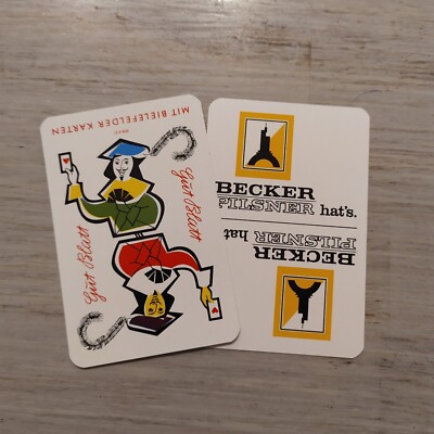 German Playing Cards Deck - Becker Pilsner Beer Back