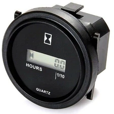 12v 24v 36v Digital Hour Meter for Marine Boat Engine 2" Round Gauge